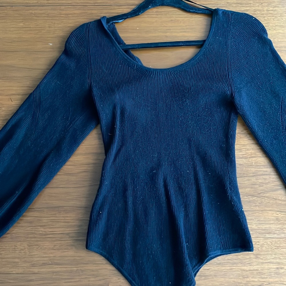 Abercrombie scoop neck sweater bodysuit